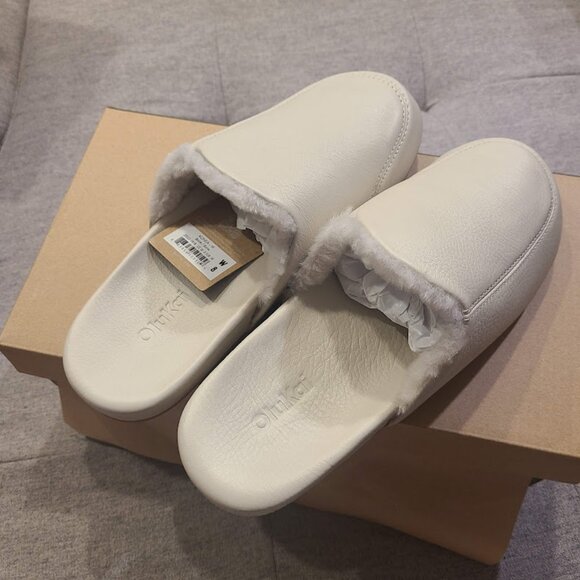 OLUKAI Konea Women’s Shearling Leather Slipper Soft Mule: Bone, US 8 - Picture 4 of 7